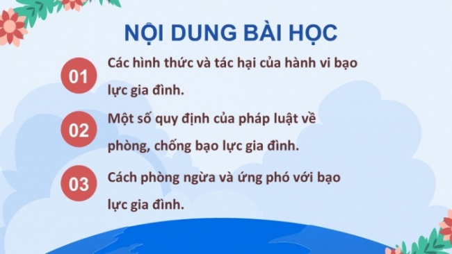 Soạn giáo án điện tử Công dân 8 CD Bài 6: Phòng, chống bạo lực gia đình