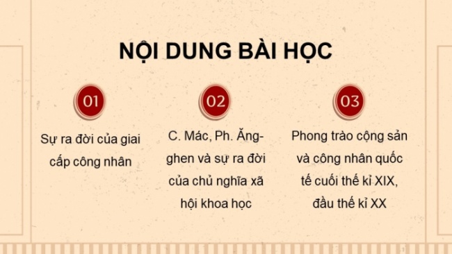 Soạn giáo án điện tử Lịch sử 8 CTST Bài 11: Phong trào công nhân và sự ra đời của chủ nghĩa Mác