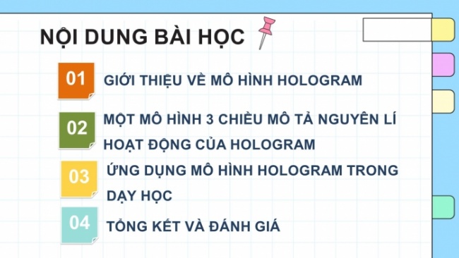 Soạn giáo án điện tử Toán 8 CD: HĐ thực hành và trải nghiệm - Chủ đề 2: Thực hành tạo Hologram