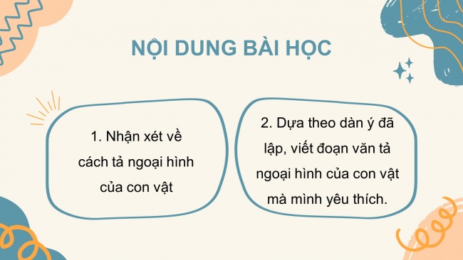 Soạn giáo án điện tử tiếng việt 4 cánh diều Bài 14 Viết 1: Luyện tập tả con vật