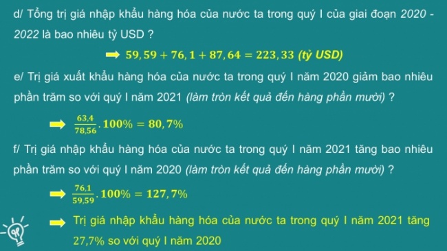 Soạn giáo án điện tử Toán 8 CD: Bài tập cuối chương 6