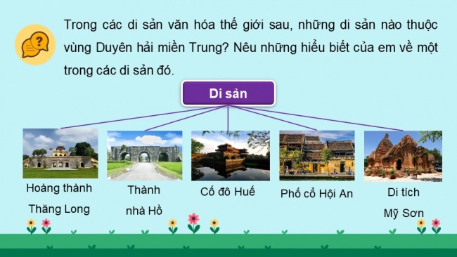 Soạn giáo án điện tử lịch sử và địa lí 4 cánh diều Bài 12: Dân cư, hoạt động sản xuất và một số nét văn hóa ở vùng Duyên hải miền Trung