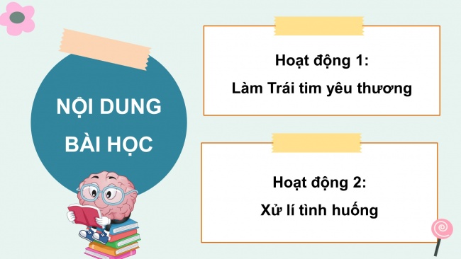 Soạn giáo án điện tử HĐTN 4 cánh diều Tuần 25: Trái tim yêu thương - Hoạt động 1, 2