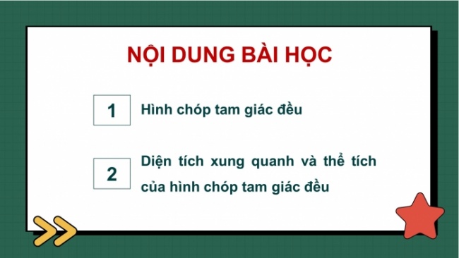 Soạn giáo án điện tử Toán 8 KNTT Bài 38: Hình chóp tam giác đều