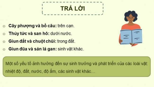 Soạn giáo án điện tử KHTN 8 CD Bài 38: Môi trường và các nhân tố sinh thái