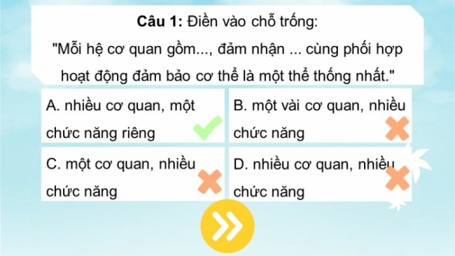 Soạn giáo án điện tử KHTN 8 CD: Bài tập (Chủ đề 7)