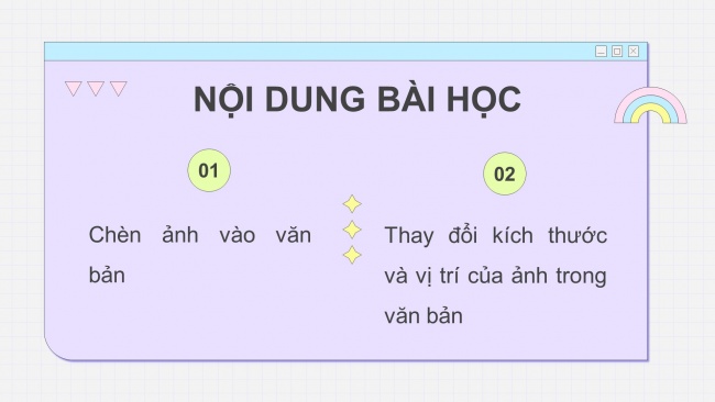 Soạn giáo án điện tử tin học 4 cánh diều Chủ đề E2 Bài 4: Chèn ảnh vào văn bản