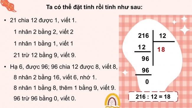 Soạn giáo án điện tử toán 4 KNTT Bài 44: Chia cho số có hai chữ số