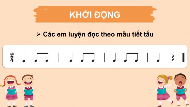 Soạn giáo án điện tử âm nhạc 4 CTST CĐ6 Tiết 4: Đọc nhạc: Bài đọc nhạc số 3 Nhà ga âm nhạc