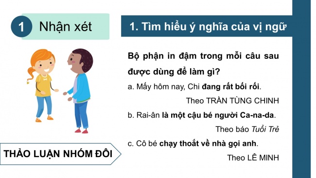 Soạn giáo án điện tử tiếng việt 4 cánh diều Bài 11 Luyện từ và câu 2: Vị ngữ