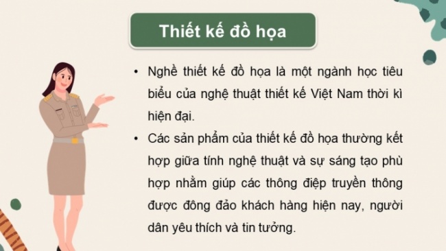 Soạn giáo án điện tử Mĩ thuật 8 KNTT Bài 14: Nghệ thuật thiết kế Việt Nam thời kì hiện đại