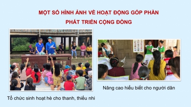 Soạn giáo án điện tử HĐTN 8 CTST (bản 2) Chủ đề 5: Bảo tồn cảnh quan và phát triển cộng đồng - Hoạt động 1