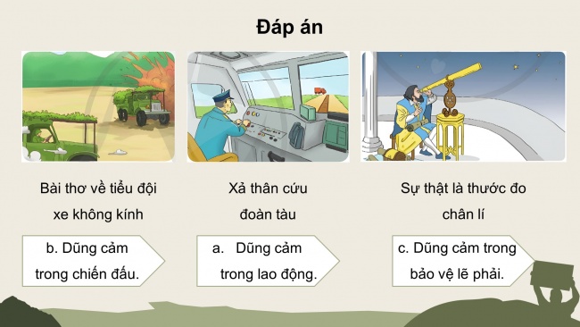 Soạn giáo án điện tử tiếng việt 4 cánh diều Bài 12 Đọc 1: Bài thơ về tiểu đội xe không kính