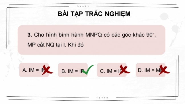 Soạn giáo án điện tử Toán 8 CD: Bài tập cuối chương 5