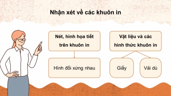 Soạn giáo án điện tử Mĩ thuật 8 CTST (bản 1) Bài 7: Tạo mẫu nền trang trí với hoạ tiết dân tộc thiểu số Việt Nam