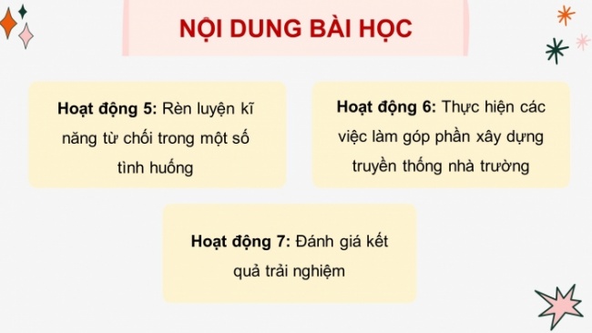 Soạn giáo án điện tử HĐTN 8 CTST (bản 2) Chủ đề 3: Xây dựng và giữ gìn các mối quan hệ - Hoạt động 5, 6, 7