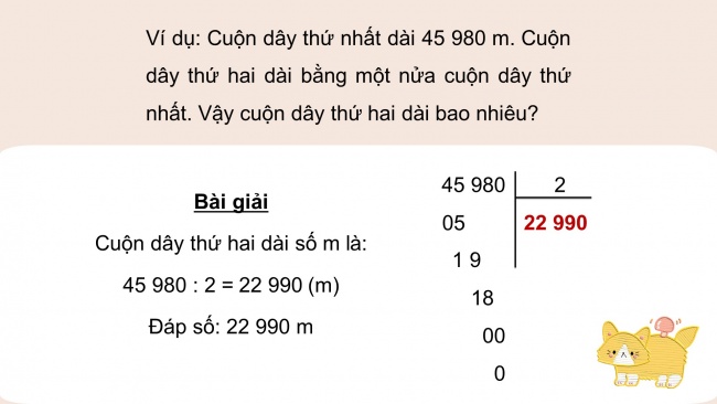 Soạn giáo án điện tử toán 4 CTST Bài 49: Chia cho số có một chữ số