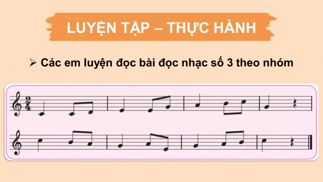 Soạn giáo án điện tử âm nhạc 4 CTST CĐ6 Tiết 4: Đọc nhạc: Bài đọc nhạc số 3 Nhà ga âm nhạc