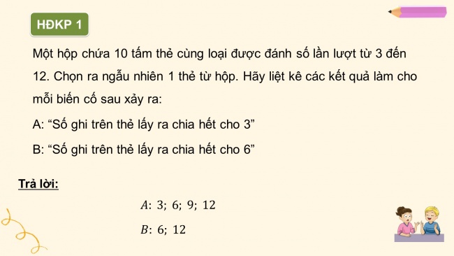 Soạn giáo án điện tử Toán 8 CTST Chương 9 Bài 1: Mô tả xác suất bằng tỉ số