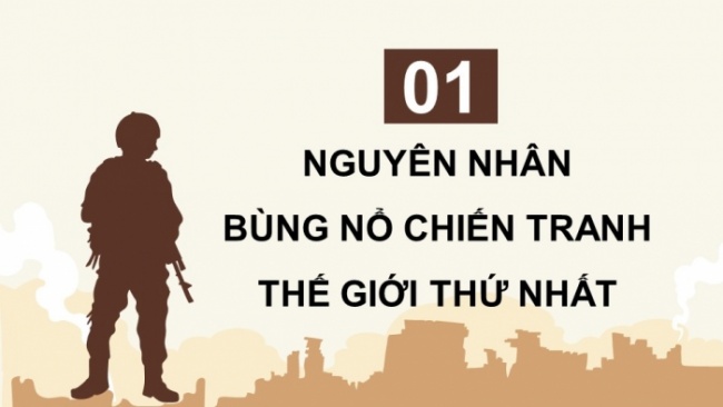 Soạn giáo án điện tử Lịch sử 8 CTST Bài 12: Chiến tranh thế giới thứ nhất (1914 - 1918)