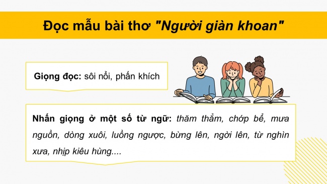 Soạn giáo án điện tử tiếng việt 4 cánh diều Bài 13 Đọc 2: Người giàn khoan