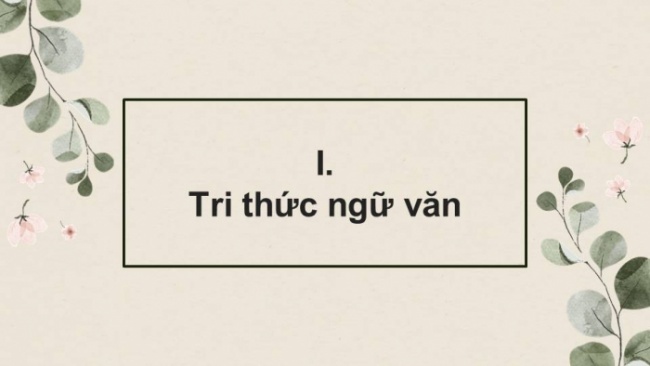 Soạn giáo án điện tử Ngữ văn 8 CD Bài 7 Đọc 1: Mời trầu