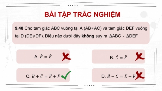 Soạn giáo án điện tử Toán 8 KNTT Bài: Bài tập cuối chương 9