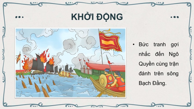 Soạn giáo án điện tử tiếng việt 4 cánh diều Bài 14 Đọc 1: Ngô Quyền đại phá quân Nam Hán