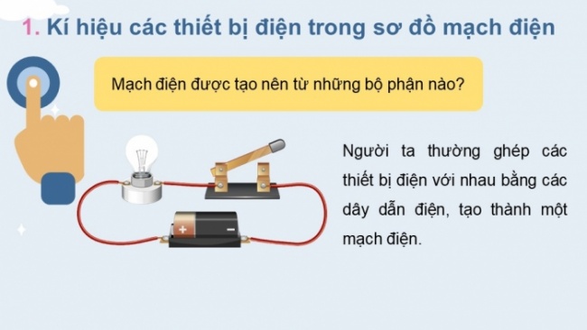 Soạn giáo án điện tử KHTN 8 CD Bài 21: Mạch điện