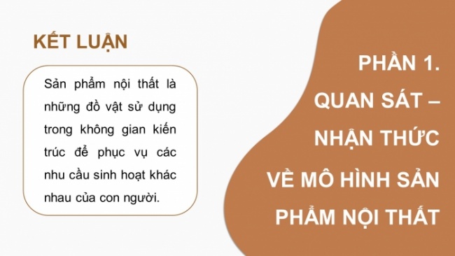 Soạn giáo án điện tử Mĩ thuật 8 CTST (bản 1) Bài 9: Thiết kế sản phẩm nội thất