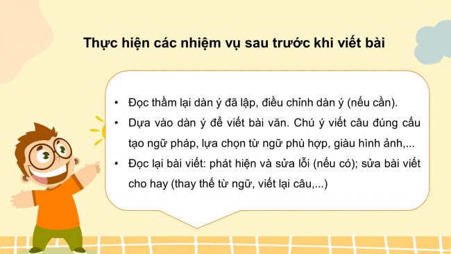 Soạn giáo án điện tử tiếng việt 4 cánh diều Bài 14 Viết 3: Luyện tập tả con vật