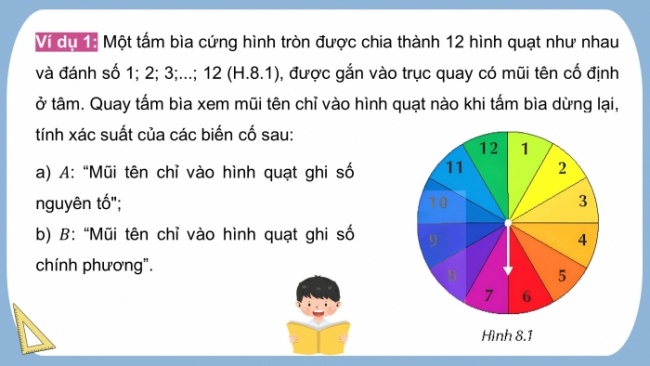 Soạn giáo án điện tử Toán 8 KNTT Bài 31: Cách tính xác suất của biến cố bằng tỉ số