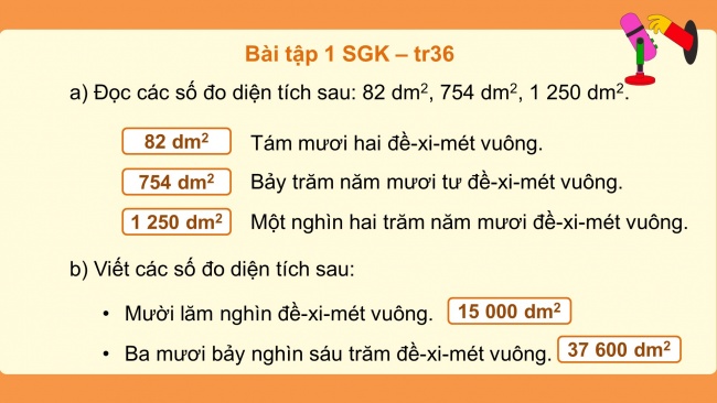 Soạn giáo án điện tử toán 4 cánh diều Bài 68: Đề-xi-mét vuông