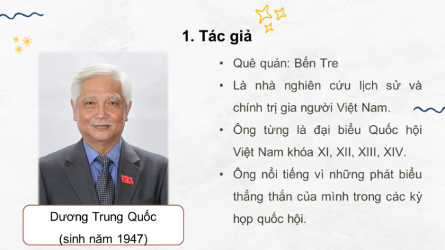 Soạn giáo án điện tử Ngữ văn 8 CD Bài 5 Đọc 4: Nước Việt Nam ta nhỏ hay không nhỏ?