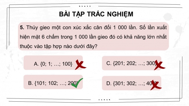 Soạn giáo án điện tử Toán 8 CTST: Bài tập cuối chương 9