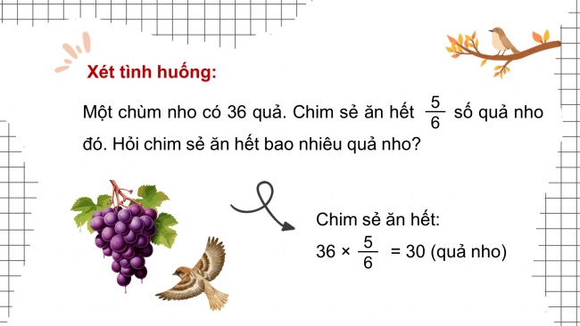 Soạn giáo án điện tử toán 4 KNTT Bài 65: Tìm phân số của một số