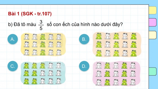 Soạn giáo án điện tử toán 4 KNTT Bài 69: Ôn tập phân số