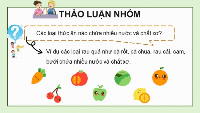 Soạn giáo án điện tử khoa học 4 cánh diều Bài 17: Các chất dinh dưỡng cần thiết cho cơ thể