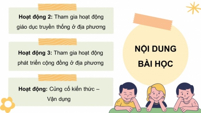 Soạn giáo án điện tử HĐTN 8 CTST (bản 2) Chủ đề 5: Bảo tồn cảnh quan và phát triển cộng đồng - Hoạt động 2, 3