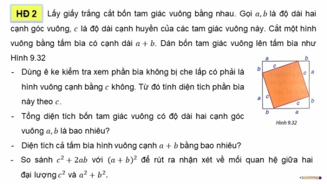 Soạn giáo án điện tử Toán 8 KNTT Bài 35: Định lí Pythagore và ứng dụng