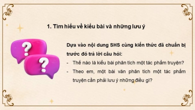 Soạn giáo án điện tử Ngữ văn 8 CD Bài 6 Viết: Phân tích một tác phẩm truyện