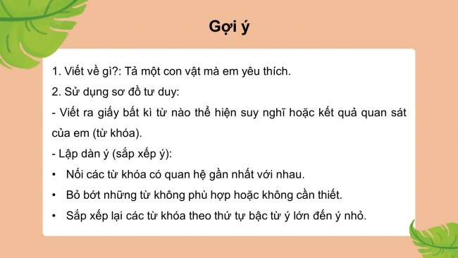 Soạn giáo án điện tử tiếng việt 4 cánh diều Bài 13 Viết 1: Luyện tập tả con vật