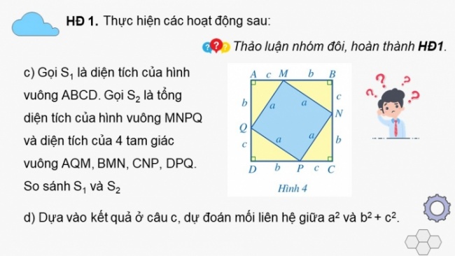 Soạn giáo án điện tử Toán 8 CD Chương 5 Bài 1: Định lí Pythagore