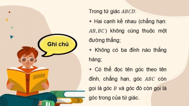 Soạn giáo án điện tử Toán 8 CD Chương 5 Bài 2: Tứ giác