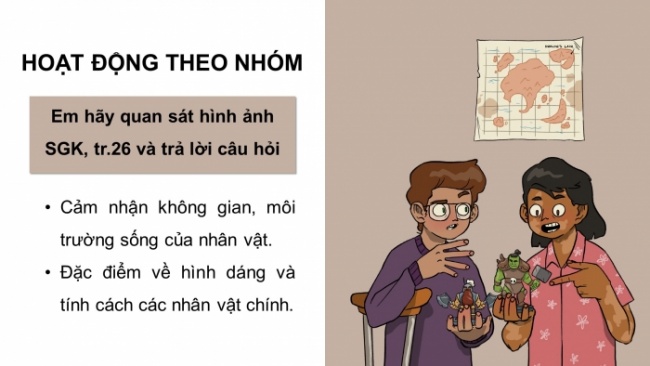 Soạn giáo án điện tử Mĩ thuật 8 CTST (bản 2) Bài 6: Tạo hình nhân vật minh họa truyện cổ tích