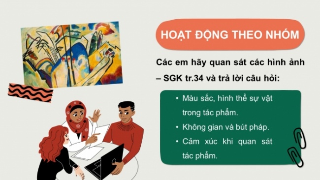 Soạn giáo án điện tử Mĩ thuật 8 CTST (bản 2) Bài 8: Trường phái Biểu hiện và Lập thể