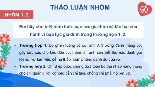 Soạn giáo án điện tử Công dân 8 CD Bài 6: Phòng, chống bạo lực gia đình