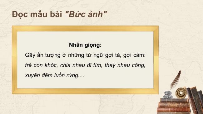 Soạn giáo án điện tử tiếng việt 4 cánh diều Bài 14 Đọc 3: Bức ảnh