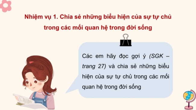 Soạn giáo án điện tử HĐTN 8 CTST (bản 2) Chủ đề 3: Xây dựng và giữ gìn các mối quan hệ - Hoạt động 3, 4