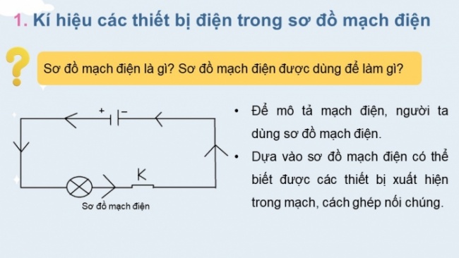 Soạn giáo án điện tử KHTN 8 CD Bài 21: Mạch điện